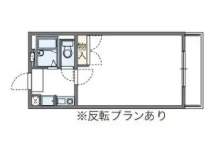 レオパレスボンヌ・シャンス(1K/2階)の間取り写真