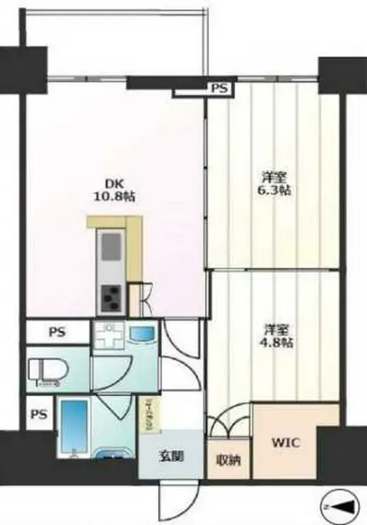 高田馬場住宅 4階階 間取り