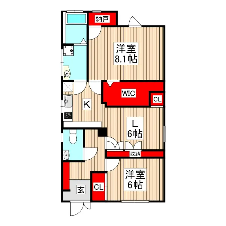 カシワハイツ 1階階 間取り