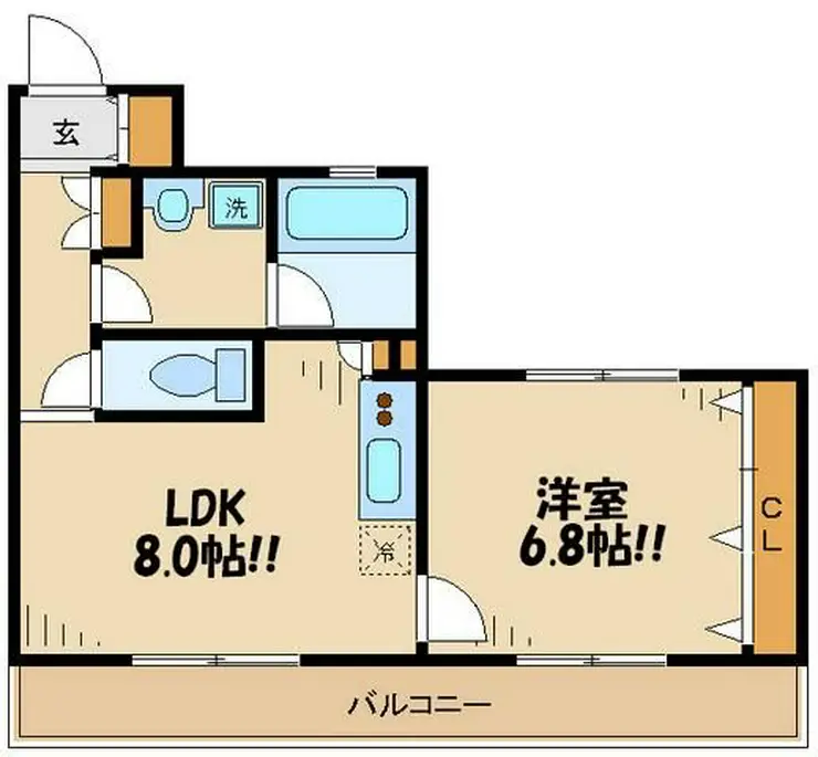 レジディア調布 5階階 間取り