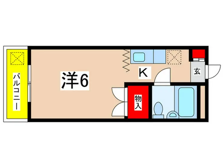 グランドール金程 2階階 間取り