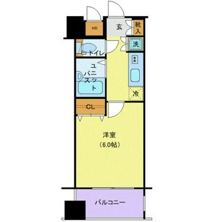 レジオス池袋イースト 8階階 間取り