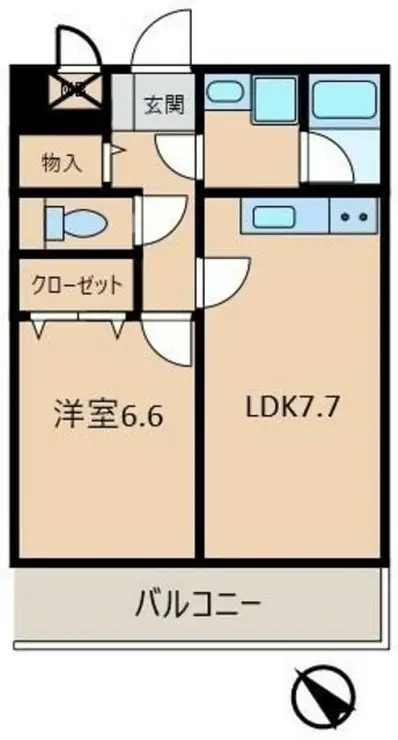 日興ロイヤルパレス白山 4階階 間取り