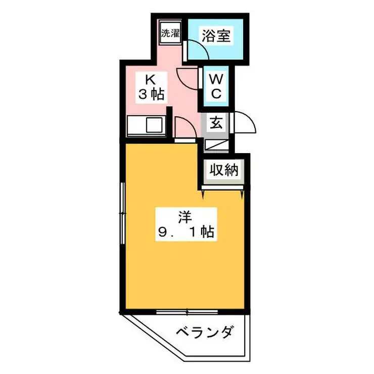 プレンティビル 5階階 間取り