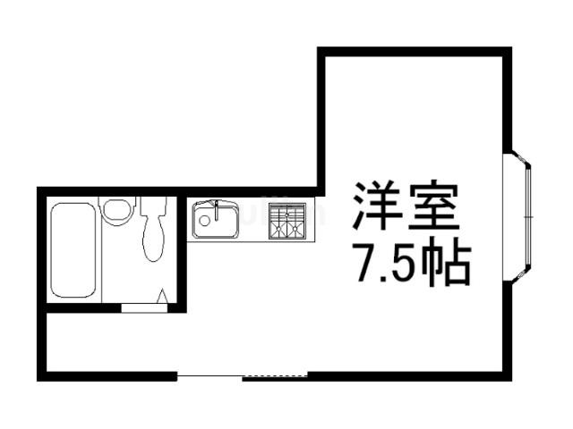 メゾンノール(ワンルーム/1階)の間取り写真