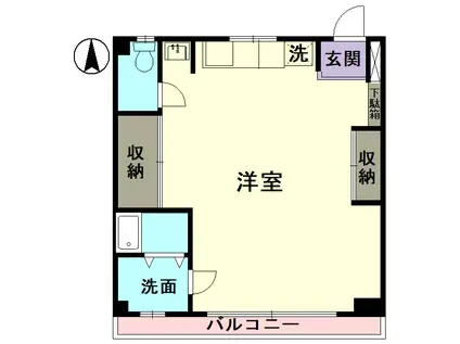 MT JOE(ワンルーム/2階)の間取り写真