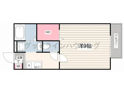 グリーンヴィラ広野(1K/2階)の間取り写真