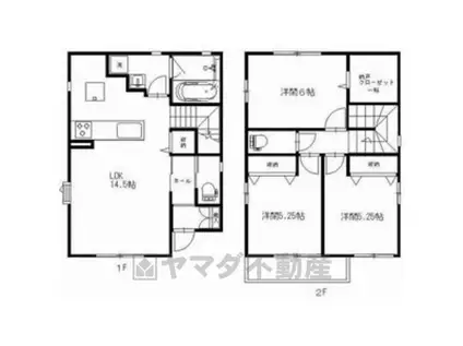 ヴァルトベルク3(3LDK/1階)の間取り写真