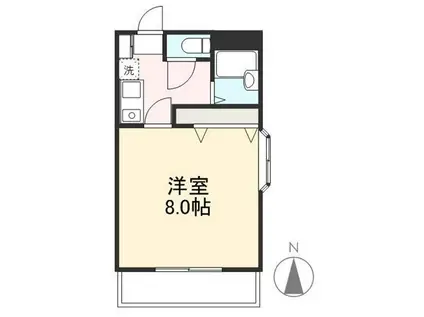 ローテンブルグV(1K/1階)の間取り写真