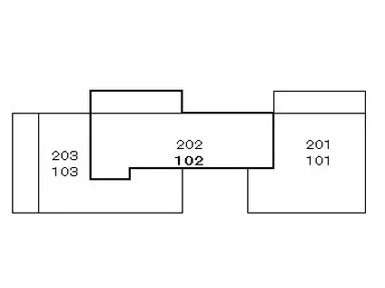 エトワール桃山(2DK/1階)の間取り写真