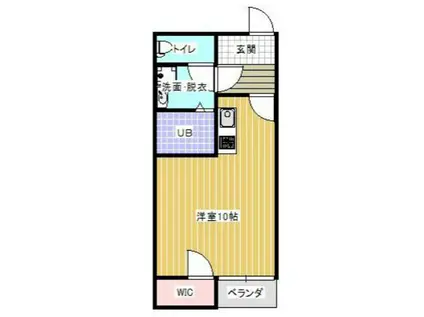 パルテノン(ワンルーム/2階)の間取り写真