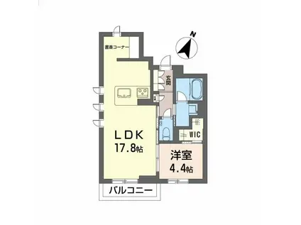 エクラージュ(1LDK/2階)の間取り写真