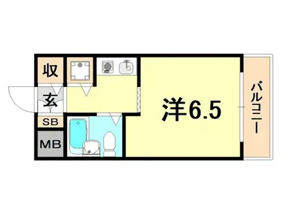 ジョイフル兵庫(1K/4階)の間取り写真