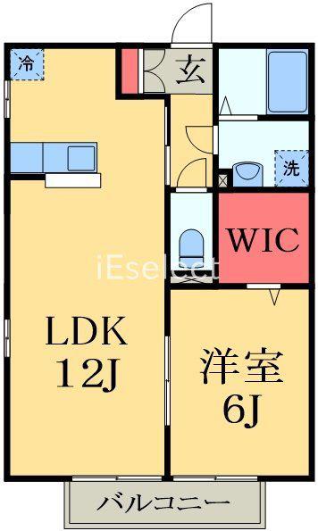 サニーコーポ富士見C(1LDK/2階)の間取り写真