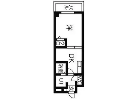 セントラルハイツ可児(1DK/4階)の間取り写真