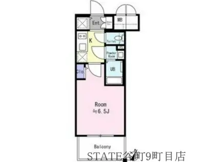 エスリード ザ・イーストレジデンス大阪城(1K/7階)の間取り写真