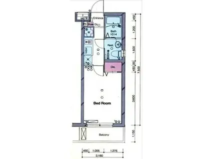シンシティー多摩川(1K/1階)の間取り写真