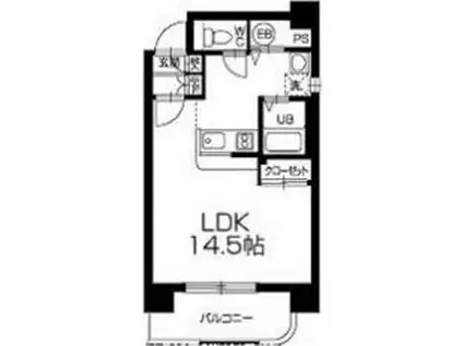 センチュリー21(1K/4階)の間取り写真