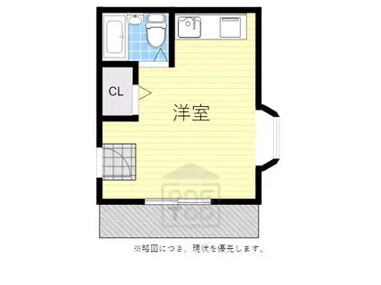 プライムプラザ五月が丘(ワンルーム/2階)の間取り写真