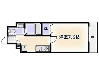 FDS ENI(1K/3階)の間取り写真