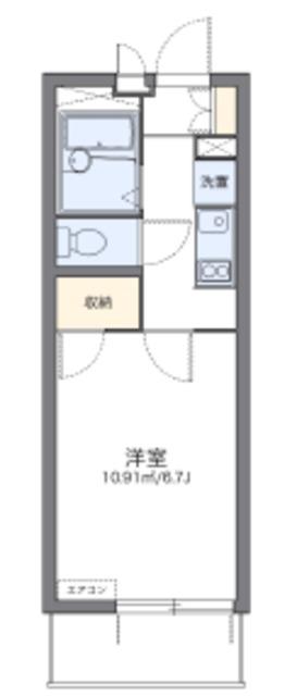 レオパレスグランドコート(1K/4階)の間取り写真