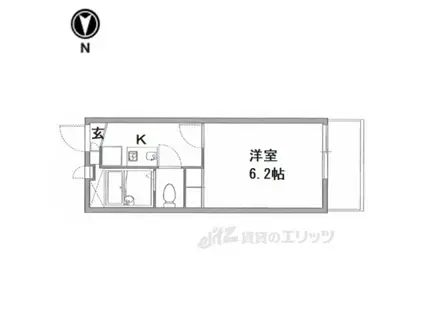 レオパレスIMPUL(1K/2階)の間取り写真