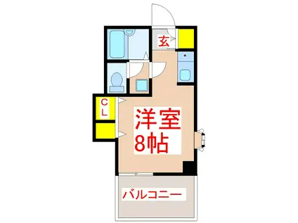 コーヨービル(ワンルーム/6階)の間取り写真