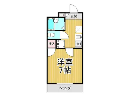 リッチライフ10(1K/3階)の間取り写真