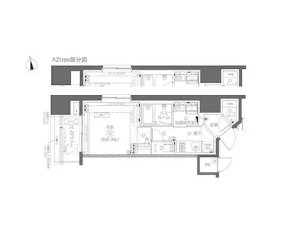 ZOOM秋葉原スクエア(1K/7階)の間取り写真