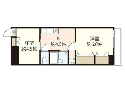 センチュリーふなばし(2K/3階)の間取り写真