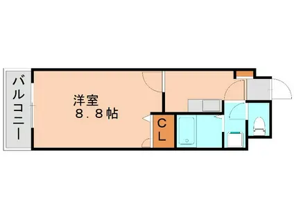 エトランゼ五番館(1K/2階)の間取り写真