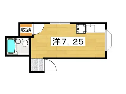 メゾン貞光II(ワンルーム/3階)の間取り写真