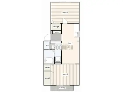 ブレスト南山B(2DK/1階)の間取り写真