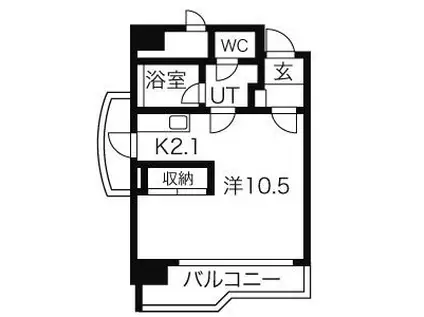 サンプラザ金山(1K/7階)の間取り写真