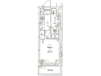 レジオス高井戸(1K/7階)の間取り写真