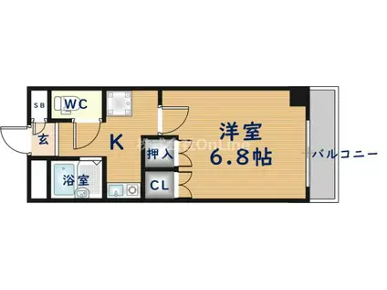 サンモール(1K/5階)の間取り写真