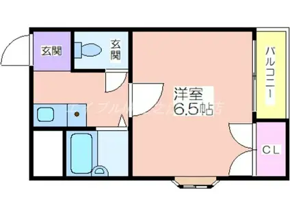 長居ロイヤルマンション(1K/2階)の間取り写真