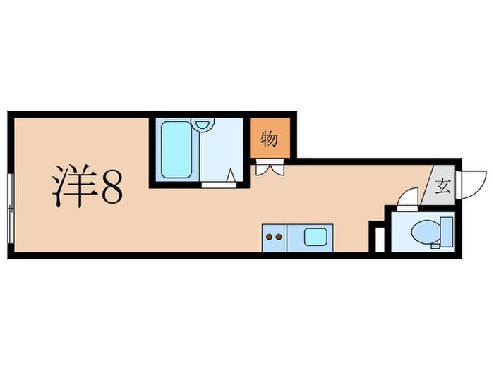 MQUARTO秋津(ワンルーム/1階)の間取り写真