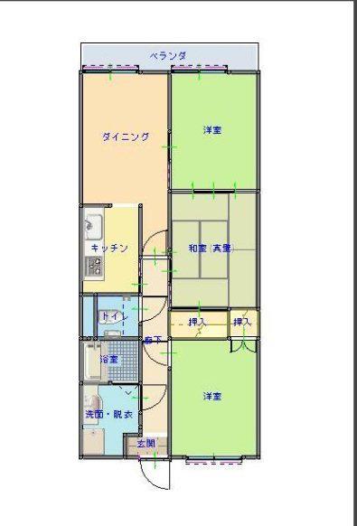 リーベパトリー太田(3LDK/3階)の間取り写真