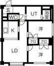  ハイコート北23 (2LDK/4階)の間取り写真