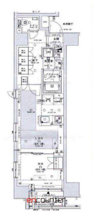 オープンレジデンシア日本橋横山町(1LDK/2階)の間取り写真