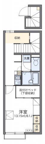 レオパレス日向坂(1K/2階)の間取り写真