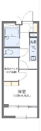 レオパレスガーデン(1K/2階)の間取り写真