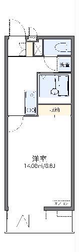 レオネクストイーエフIII(1K/3階)の間取り写真