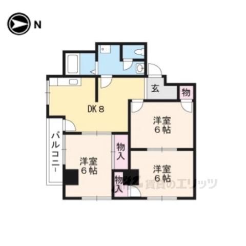 グランドハイツドリーム(3LDK/3階)の間取り写真