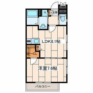 アートスペース横浜(1LDK/3階)の間取り写真