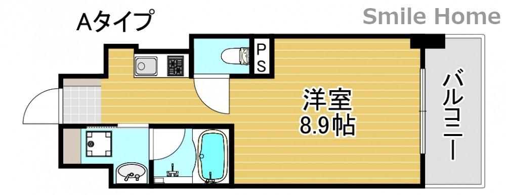 N RESIDENCE 新今宮(1K/5階)の間取り写真