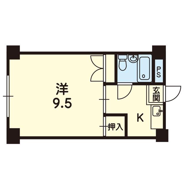 BLOOM大江(1K/5階)の間取り写真