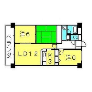 ファミーユDAISHIN(3LDK/5階)の間取り写真