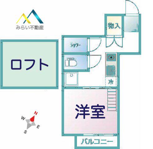 PMZ希望ヶ丘(1K/3階)の間取り写真